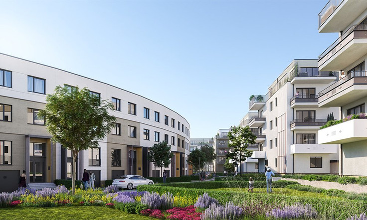 Buy Condominium, Terrace house, House in Berlin-Mariendorf - Quartier HUGOS, An der alten Gärtnerei 1 - 46