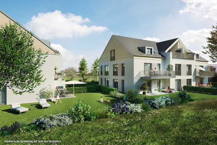 Buy Condominium, Terrace house, Semi-detached house, House in Putzbrunn - SonnenAnger, Keferloher-Markt-Straße