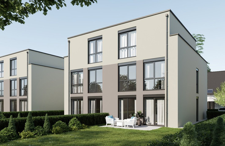 Buy Terrace house, Semi-detached house, House in Bottrop-Bottrop-Kirchhellen - DORFHEIDE in Bottrop-Kirchhellen, Dorfheide