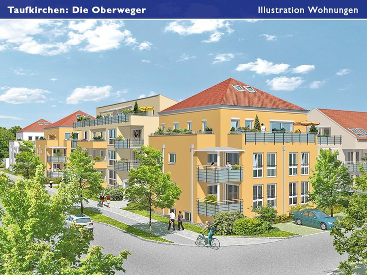 Buy Condominium, Terrace house in Taufkirchen (bei Munich) - Die Oberweger - Taufkirchen, Oberweg