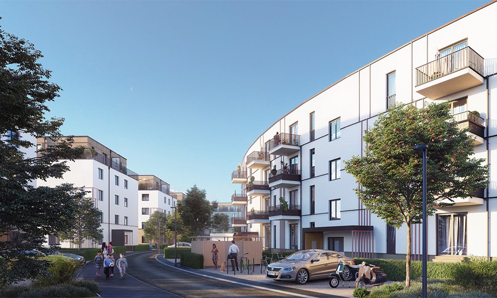 Image new build property condominiums Quartier HUGOS Berlin / Mariendorf