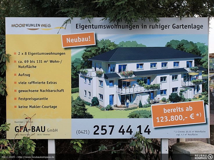 Buy Condominium in Bremen-Borgfeld - Eigentumswohnungen Moorkuhlenweg, Moorkuhlenweg 5b/c