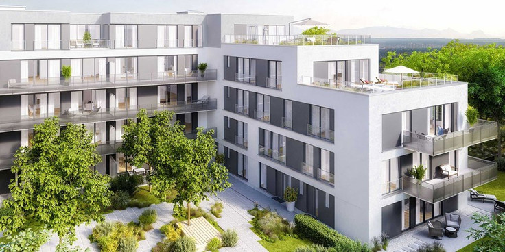 Buy Condominium, Penthouse in Munich-Thalkirchen - hochufer Thalkirchen, Wolfratshauserstr. 48