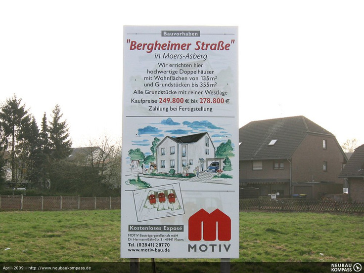 Buy Semi-detached house, House in Mörs-Asberg - Doppelhäuser Moers-Asberg, Bergheimer Straße