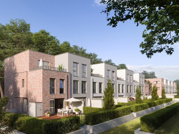 Buy Condominium, Terrace house in Hamburg-Lokstedt - Doppeltes Lottchen, Lottestraße