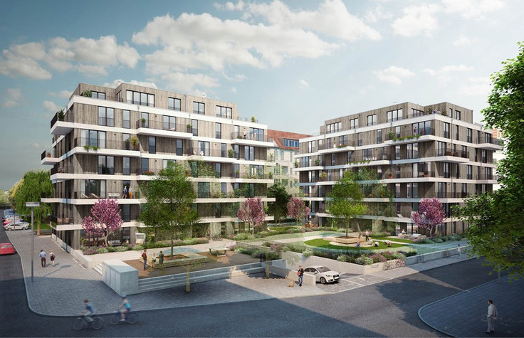 Buy Condominium in Berlin-Treptow-Köpenick - Treptower Zwillinge, Schmollerplatz