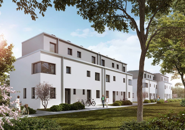 Buy Condominium, Terrace house in Meerbusch-Ossum-Bösinghoven - Leben im PANKRATIUSGARTEN, Von-Arenberg-Straße
