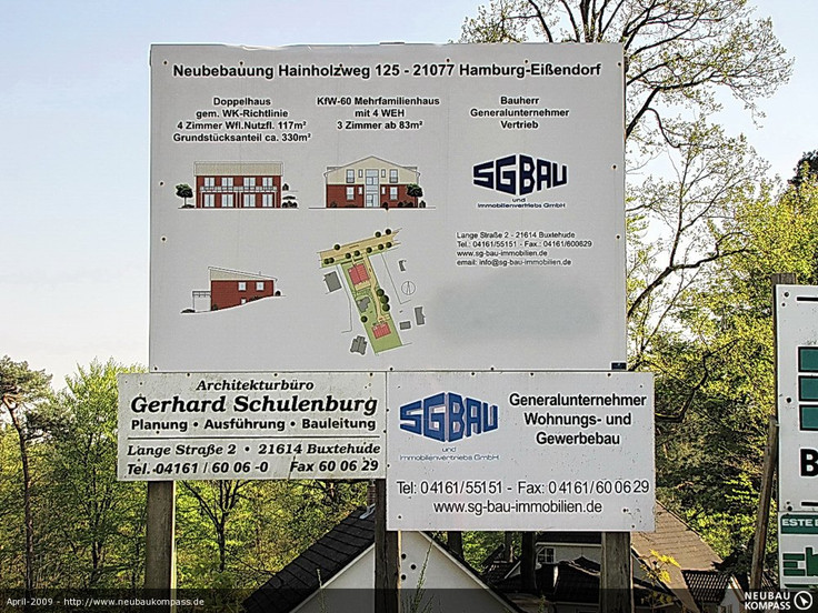 Buy Semi-detached house in Hamburg-Eißendorf - Doppelhaus Eißendorf, Hainholzweg 125