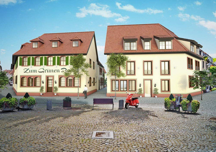 Buy Condominium, Terrace house, House in Neu-Isenburg - Hugenotten Carré, Marktplatz 4
