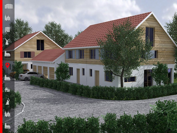 Buy Semi-detached house, House in Erharting - Burgweg 2-4, Burgweg 2-4