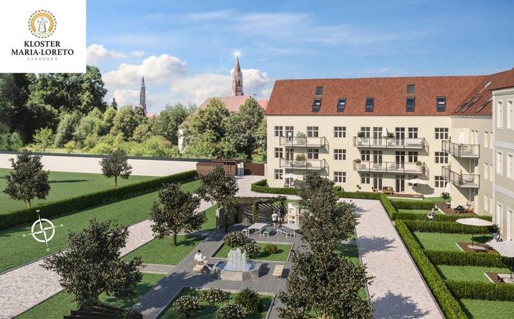 Buy Condominium, Apartment, Loft in Landshut - Neubau Kloster Maria-Loreto, Schönbrunner Straße 2