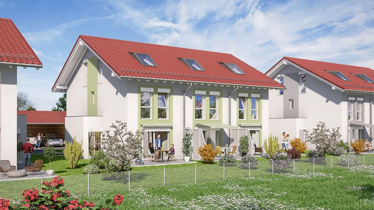 Buy Terrace house in Rohrdorf - Neues Leben - Thansau, Fabrikstraße
