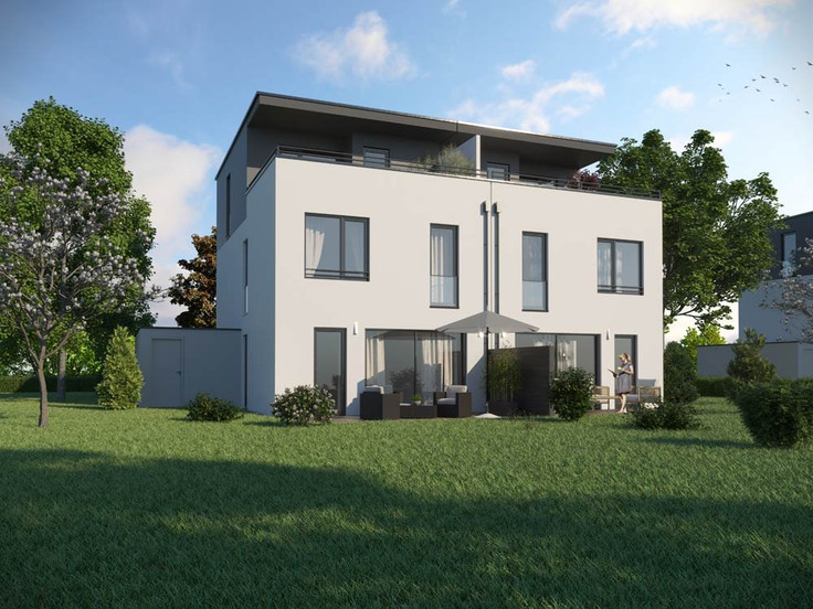 Buy Semi-detached house in Langweid am Lech - Langweid Village - Doppelhäuser, Gotenstraße 4-10