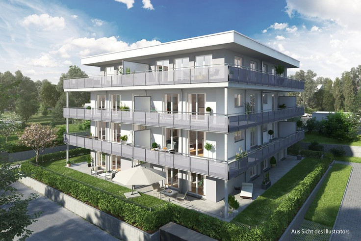 Buy Condominium, Terrace house, House in Freising - Wohnpark am Freisinger Forst, Rotkreuzstraße / Ecke Holzgartenstraße