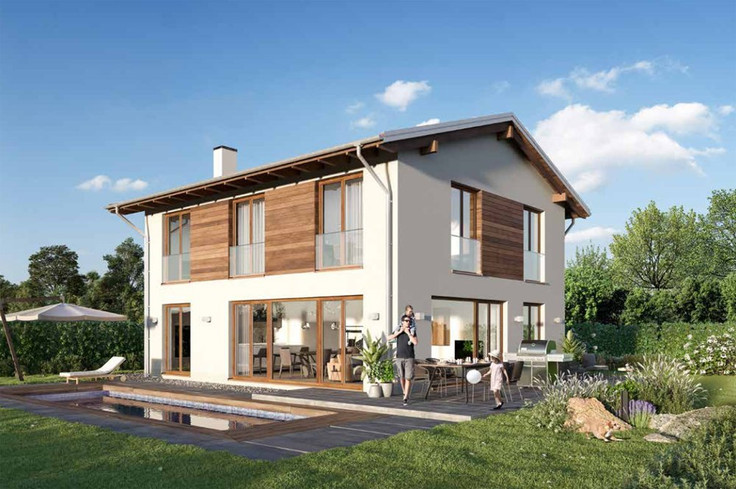 Buy Detached house, House in Eching-Freising-Dietersheim - Landhausvillen Dietersheim bei Garching, Isarstaße / Ecke Mühlenweg