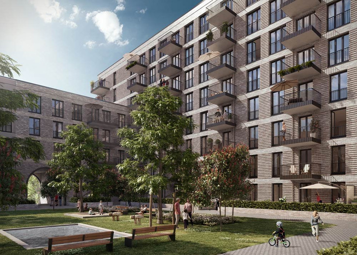 Buy Condominium in Hamburg-Winterhude - BLOOM - Wohnen im Pergolenviertel, Hebebrandstraße