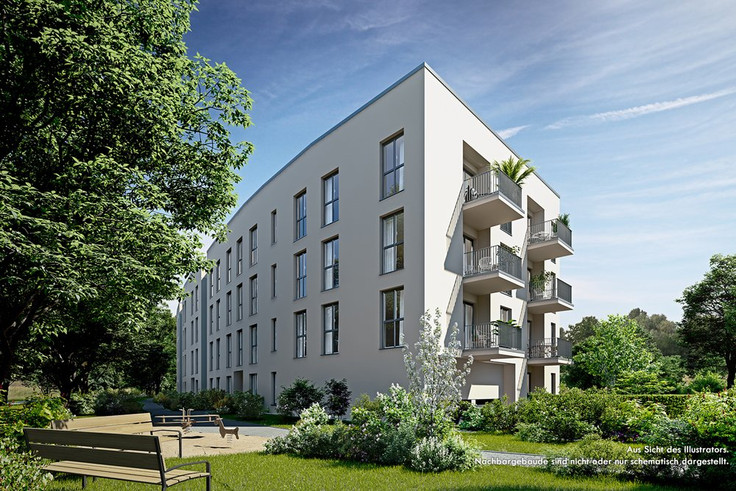 Buy Condominium in Munich-Aubing - Gleisharfe Neuaubing 2, Mathilde-Berghofer-Weichner-Straße