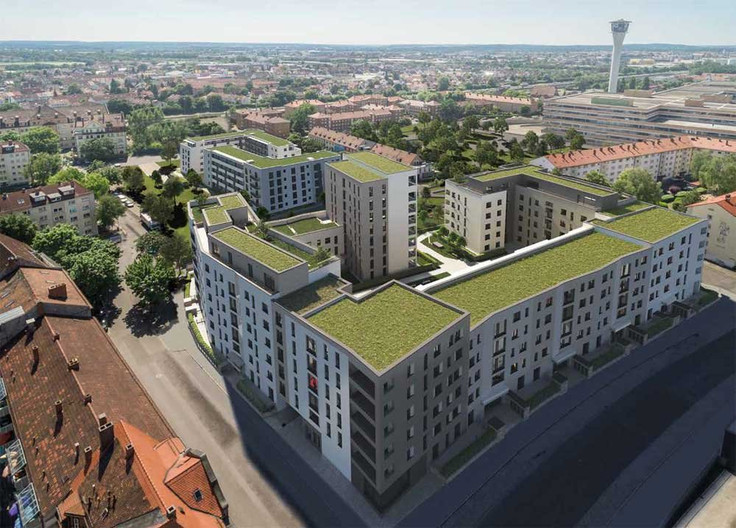 Buy Condominium in Nuremberg-Eberhardshof - EberhardsHöfe - 2. Bauabschnitt, Augsburger Straße