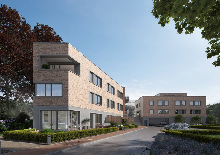 Buy Condominium, Terrace house, Townhouse, House in Ahrensburg - Leveland, Hamburger Straße 85 a-k