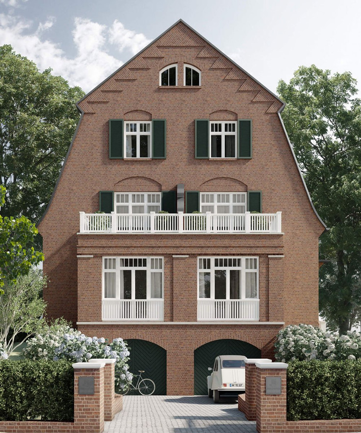 Buy Terrace house, Detached house, Townhouse, Villa, House in Hamburg-Nienstedten - Die Häuser von Nienstedten, Charlotte-Niese-Straße 23 / Gerstenbergstraße