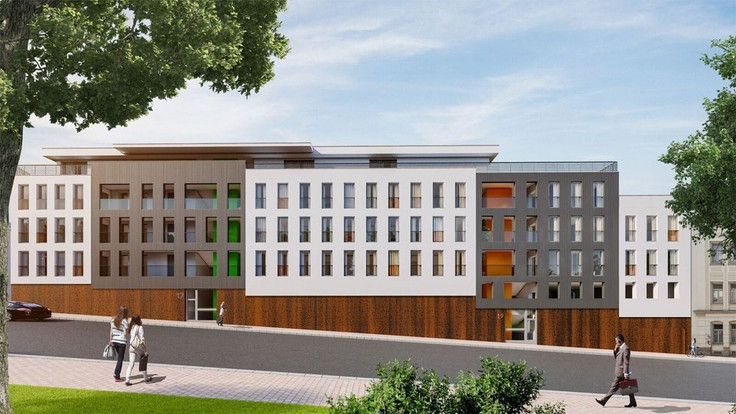 Buy Condominium, Apartment building in Dresden-Neustadt - Hecht Living, Hechtviertel