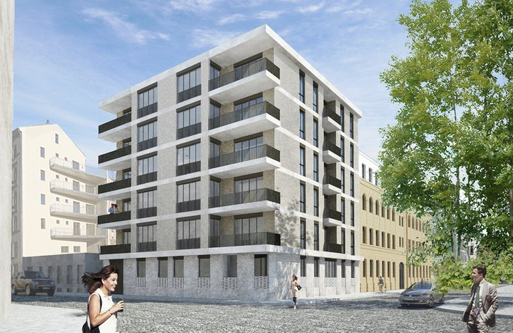 Buy Condominium, Capital investment, Apartment building in Leipzig - Wohnen im graphischen Viertel, Hans-Poeche-Straße 2