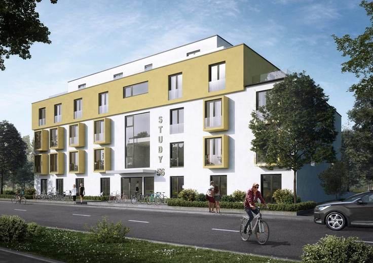 Buy Investment property, Capital investment, Student apartments in Augsburg-Antonsviertel - STUDY 56 Augsburg, Gabelsberger Straße 56-58