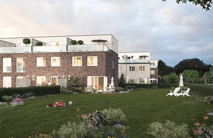 Buy Terrace house, Townhouse, House in Norderstedt - Mein Frederik, Hermann-Klingenberg-Ring