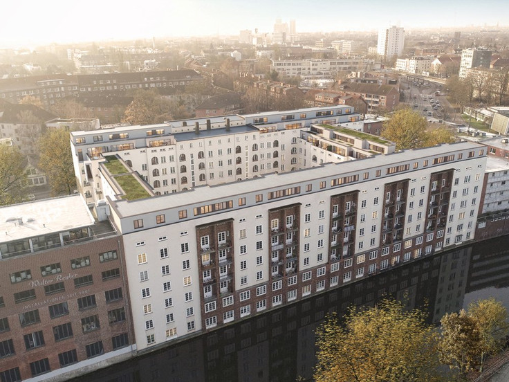 Buy Condominium, Loft apartment in Hamburg-Barmbek-Süd - Bartels Hof Dachterrassen, Alter Teichweg 7-9