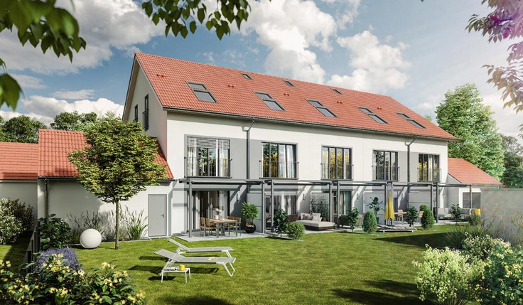 Buy Terrace house, Townhouse, House in Putzbrunn - Urban and Green Putzbrunn, Putzbrunner Straße