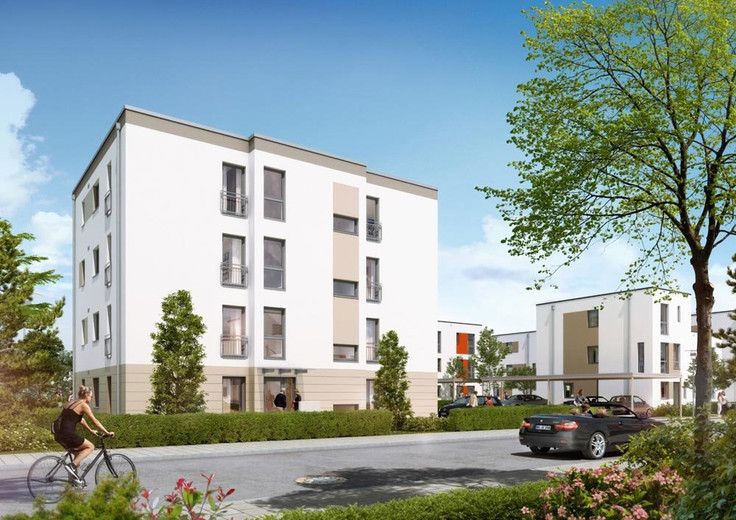Buy Condominium, Apartment building, House in Hamburg-Langenhorn - OxPark Quartier Mehrfamilienhaus, Leyendeckerweg 6