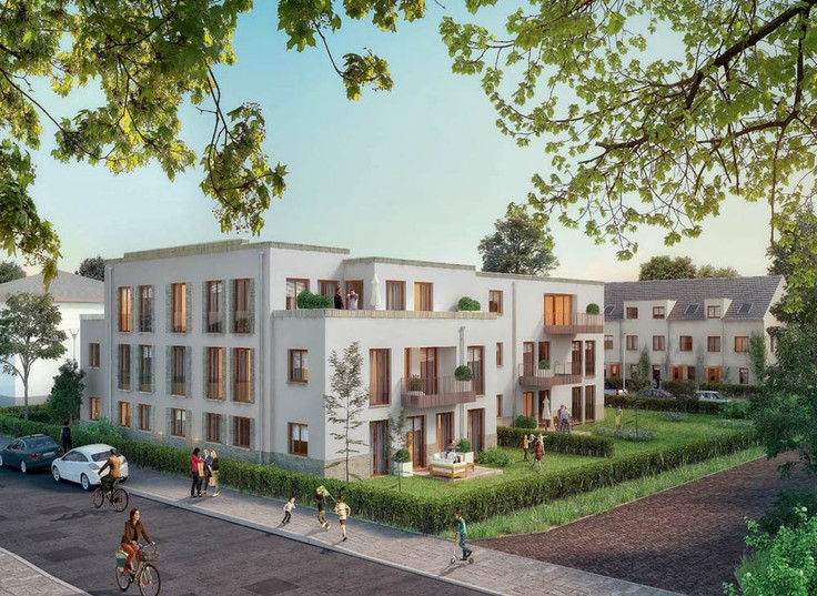 Buy Condominium, Terrace house, House in Dresden-Übigau - Wohnen an der Elbaue, Kaditzer Straße