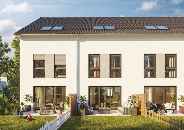 Buy Terrace house, End-of-terrace house, Mid-terrace house, House in Leipzig-Engelsdorf - Leipzig-Engelsdorf - Engels Garten, Alter Marktweg