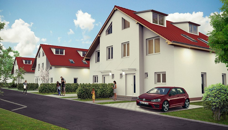 Buy Semi-detached house, House in Elstal - EKS - Elstal, Ernst-Koch-Strasse und Rudi-Nowak-Strasse