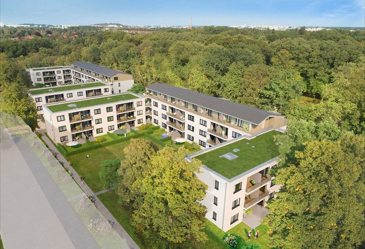 Buy Condominium, Penthouse in Berlin-Biesdorf - Wildrose, Kleiner Parkweg 1-23, Schulstraße 1, 1a, 43, 44
