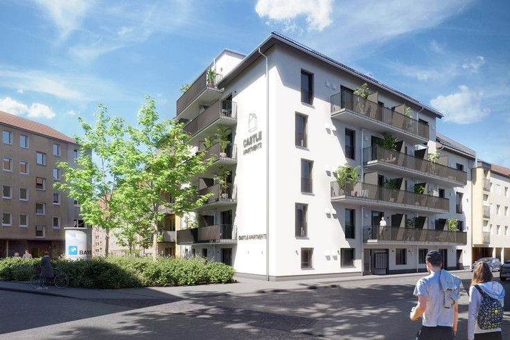 Buy Condominium, Apartment, Microapartment, Student apartments in Nuremberg-Gleißhammer - Castle Apartments, Ernststraße 1