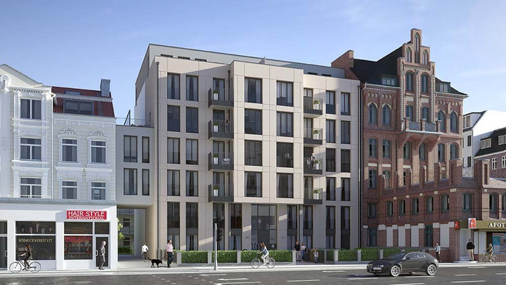 Buy Condominium, Investment property, Capital investment, Penthouse, Investment apartment in Hamburg-Hohenfelde - KM FOUR, Kuhmühle 4 + 4a