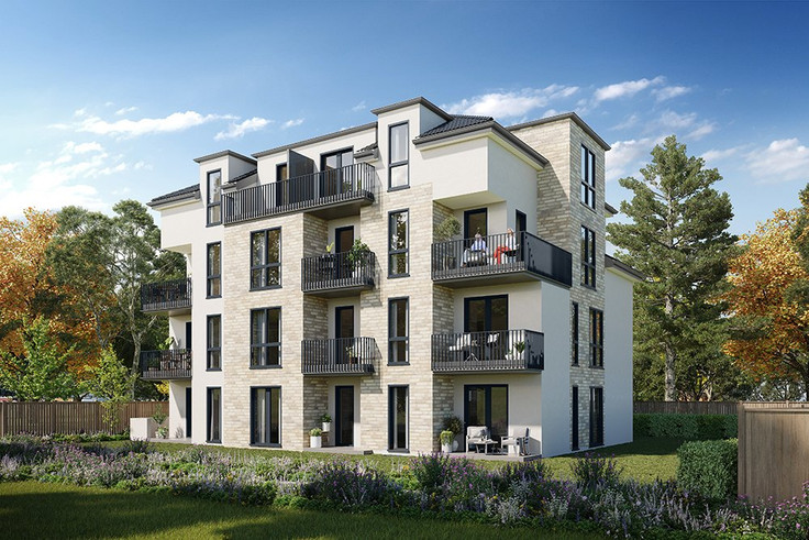 Buy Condominium in Halstenbek - Elisabeth-Miller-Weg, Elisabeth-Miller-Weg 3b, c Hartkirchener Chaussee 17a