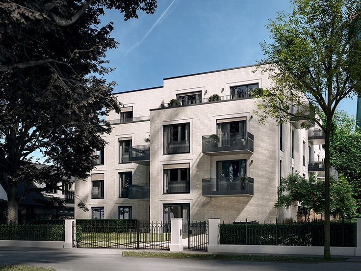 Buy Condominium, Maisonette apartment, Penthouse, Townhouse, House in Hamburg-Lokstedt - Bei den Buchen - Wohnen am Wasserturm, Buchenallee 5 / 5A