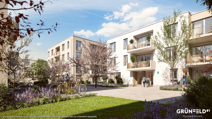 Buy Condominium in Munich-Feldmoching - GRÜNFELD, Hochmuttinger Straße