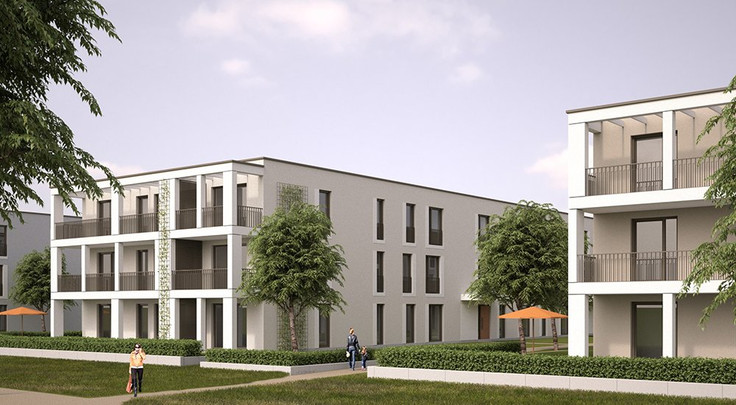 Buy Condominium, Investment property, Capital investment in Kirchheim bei Munich - Grüner Wohnen Kirchheim „Wohnen am Ortspark“, Hausener Holzweg 20