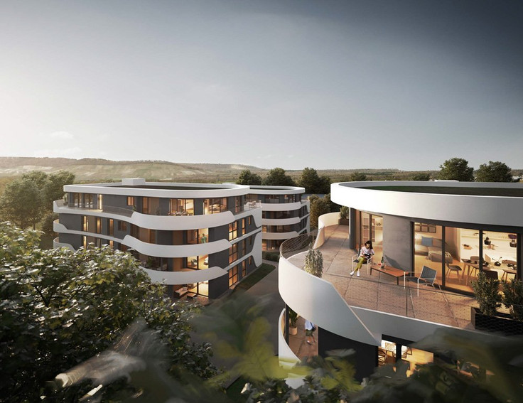 Buy Condominium, Terrace house, Penthouse in Sachsenheim - QUARTIER SACHSENHEIM GREEN HILLS, Seepfad