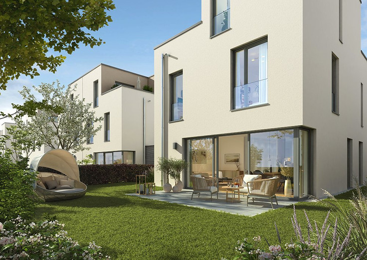 Buy Semi-detached house, Detached house, Capital investment, House in Dusseldorf-Unterbach - Wohnen im Hochfeld – Scholle 4, Karl-Knödl-Straße