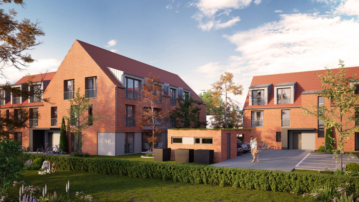 Buy Condominium, Terrace house, Detached house in Burgwedel-Grossburgwedel - Wohnhöfe Eiermarkt, Eiermarkt
