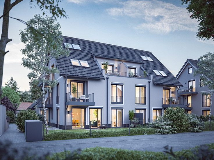 Buy Condominium, Semi-detached house, House in Munich-Feldmoching - S130 L|I|V|I|N|G - Schneeglöckchenstraße 130, Schneeglöckchenstraße 130