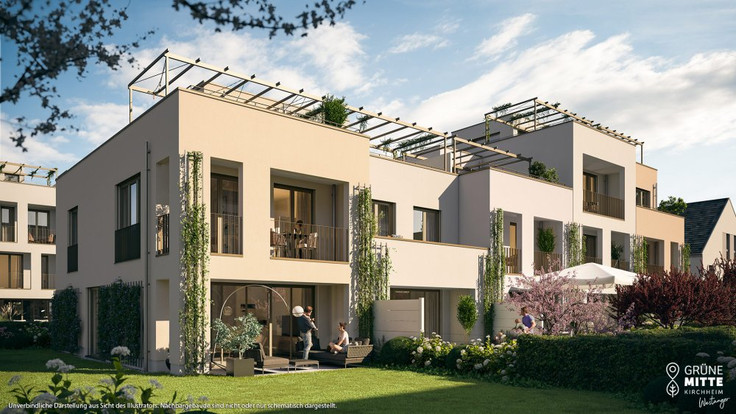 Buy Terrace house, Semi-detached house, House in Kirchheim bei Munich - GRÜNE MITTE KIRCHHEIM – Westanger – Häuser, Hauptstraße 45c