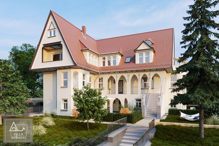 Buy Condominium, Capital investment, Maisonette apartment, Heritage-listed tax benefits in Dresden - Villa Weinberg, Weinbergstraße 76