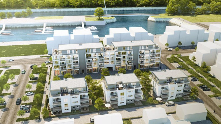 Buy Condominium in Gelsenkirchen-Bismarck - Hafenloft Graf Bismarck Gelsenkirchen, Mindener Weg 3 - 5,  Johannes Rau Allee 34 - 36