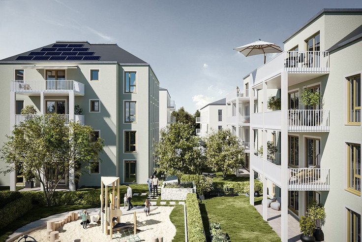 Buy Condominium, Loft apartment, Maisonette apartment in Frankfurt am Main-Oberrad - Main Kräutergarten, Philippine-Schulz-Weg