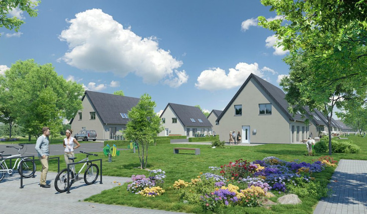 Buy Condominium, Semi-detached house, Detached house, House in Müllrose - Seequartier in Müllrose, Seeallee 16a